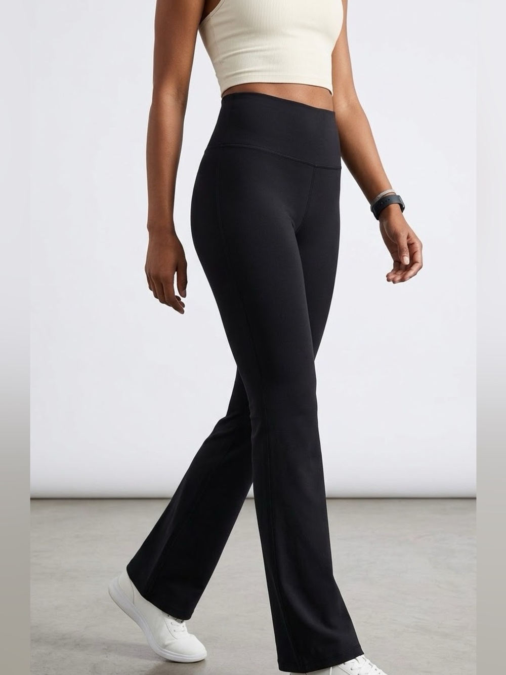 Athleta Black Mid-Rise Bootcut Flare Leggings M